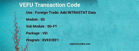 SAP Transaction Code VEFU (Foreign Trade: Add INTRASTAT。